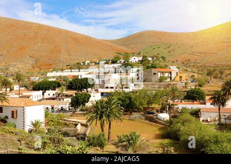 Betancuria piccola vista città Fuerteventura Isole Canarie Spagna Foto Stock