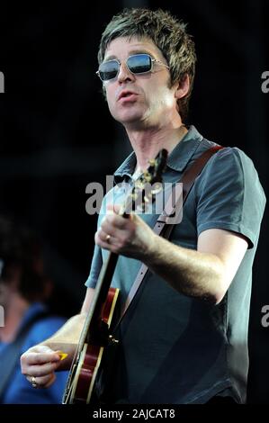 Rho (Milano) Italy 07/05/2012 : Noel Gallagher High flying uccelli in concerto durante l'evento musicale "Heineken Jammin festival'. Foto Stock