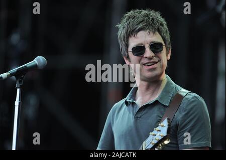 Rho (Milano) Italy 07/05/2012 : Noel Gallagher High flying uccelli in concerto durante l'evento musicale "Heineken Jammin festival'. Foto Stock