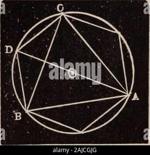 Una completa e pratica soluzione per prenotare per la scuola comune maestro . 0. NoTK.-Come AOD è un triangolo rettangolo e l'angolo OAD=30°, thenAO=4 e OD=2 rd. Ne consegue che il hjpothenuse è due volte il sideopposite l'angolo acuto di un triangolo rettangolo che è 30°. Anche se thehjpothenuse essere dato, quindi il lato opposto al 30° angolo è metà delcarrello hypothenuse. Dimostrare che AOV3=AB. Una figura con sei lati è chiamato ahexagon; il lato è uguale al radiusof circoscrivente il cerchio. Ora, ifI uniscono i angoli alternati di reg-ular esagono, come AB, BC e CA, abbia un triangolo regolare, chiamato anequ Foto Stock