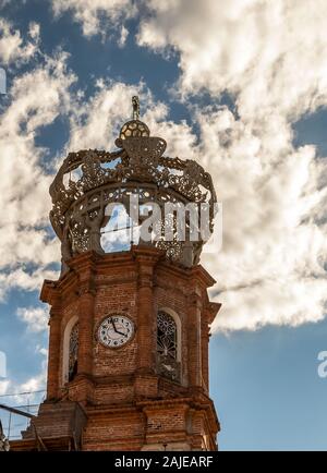 Nostra Signora di Guadalupe nella cattedrale di Puerto Vallarta, Jalisco, Messico Foto Stock