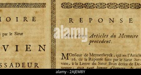 Dei negoziati secerne touchant la paix de Munster et d'Osnabrug, ou Recueil general des preliminaires, istruzioni, lettres, M oires &c concernant ces négociations, depuis leur inizio en 1642 jusqu'à leur conclusione en 1648 : avec les depêches de signor de Vautorte, & autres piéces au sujet du même traité jusqu'en 1654 inclusivement : le tout tiré des manuscrits les plus authentiques : ouvrage absolument nécessaire à tous ceux qui se pourboiront du corps diplomatique ou grand Recueil des traitez de paix, & d;autrant plus utile aux politiques & négociateurs qu'il renferme le fondement du d Foto Stock