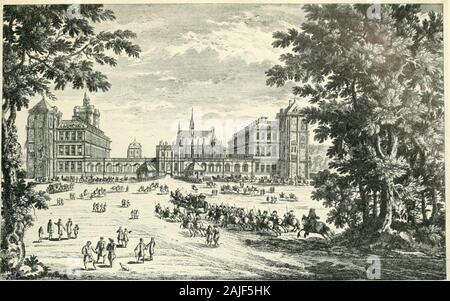 Una storia di architettura francese dalla morte di Mazarin fino alla morte di Luigi XV, 1661-1774 . oms en suite con una scala principale e due scale subordinate. Modulo. Henselin Le Vau progettato anche una casa di città nell'isola NotreDame a Parigi, su un piuttosto insolito piano. Il sito è stato troppo narrowto completare tutta la progettazione visto dal retro, così Le Vauavailed stesso del sito adiacenti per fornire una facciata simmetrica sullato ritorna alla corte, un precoce esempio di una pratica che becamecommon nel XVIII secolo. Il Chateau de Turny in Burgund)-, se da Le Vau, deve havebeen a f Foto Stock