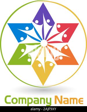 logo coppia star Foto Stock