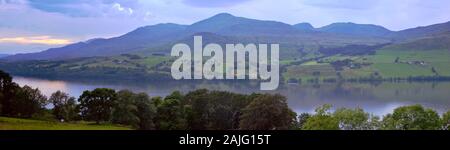 Vista panoramica di Ben Lawers e Loch Tay nelle Highlands scozzesi della Scozia UK Foto Stock