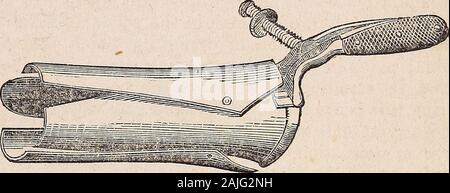 La famiglia americana medico : o, domestici guida per la salute : per l'uso dei medici, le famiglie, le piantagioni, navi, viaggiatori, ecc. . Le ligazioni al suo creatore. Ma,nonostante il suo valore, non vi è dubbio che mentre alcuni physiciansneglect ad avvalersi dei suoi vantaggi, altri resort e al suo uso entirelytoo liberamente, che istituisce gli esami uterina sulla più banali motivi,e talvolta di un pregiudizievole unwarrantable e misura. Grande cura shouldtherefore essere avuto nella selezione di un attento e sperimentato e medico morale, inthose casi in cui l'uso di uno specolo è consigliata Foto Stock