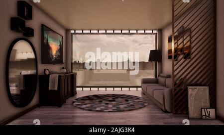 3D-reso interno Foto Stock