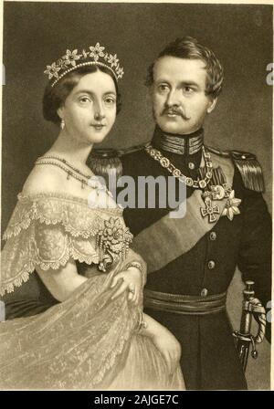 Corti imperiali di Francia, Inghilterra, Russia, Prussia, Sardegna e Austria . g Frederic William, è stato,prima del suo matrimonio, la principessa Marie Louise AugusteCatherine. È la figlia di Charles Frederic, lateGrand Duca di Sassonia-Weimar Eisenach, e sorella di thereigning Granduca. Lei è nato il 30 Settembre 1811,e sposato Giugno 11, 1829. Ella è la madre di William PrinceFrederic della Prussia, chi è sposato al eldestdaughter della Regina Vittoria d'Inghilterra. Ella è la motheralso della Principessa Louise Marie Elizabeth, chi è marriedto il regnante Granduca di Baden. Ella Avas crownedat K Foto Stock