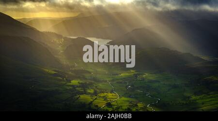 San Giovanni in Valle e Thirlmere, Lake District Foto Stock