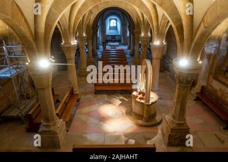 Vista Generale Della Cripta Orientale, Bamberger Dom (Cattedrale Di Bamberg), Bamberg, Alta Franconia, Germania. Foto Stock