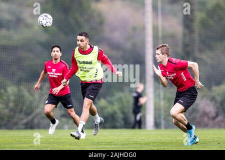 ESTEPONA - 04-01-2020. Eredivisie voetbal, stagione 2019-2020. Hilal Ben Moussa durante la formazione di Estepona, Spagna. Foto Stock