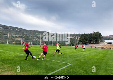 ESTEPONA - 04-01-2020. Eredivisie voetbal, stagione 2019-2020. FC Emmen durante la formazione di Estepona, Spagna. Foto Stock