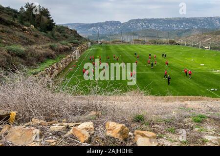 ESTEPONA - 04-01-2020. Eredivisie voetbal, stagione 2019-2020. FC Emmen durante la formazione di Estepona, Spagna. Foto Stock