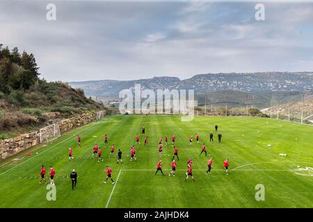 ESTEPONA - 04-01-2020. Eredivisie voetbal, stagione 2019-2020. FC Emmen durante la formazione di Estepona, Spagna. Foto Stock