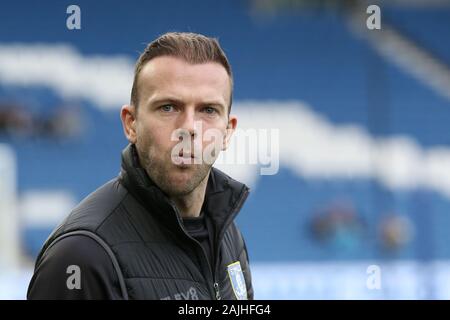 Brighton e Hove, Regno Unito. 04 gen, 2020. Jordan Rhodes di Sheffield mercoledì prima di FA Cup terzo turno match tra Brighton e Hove Albion e Sheffield Mercoledì presso la American Express Community Stadium di Brighton e Hove, in Inghilterra il 4 gennaio 2020. Foto di Dave Peters. Solo uso editoriale, è richiesta una licenza per uso commerciale. Nessun uso in scommesse, giochi o un singolo giocatore/club/league pubblicazioni. Credit: UK Sports Pics Ltd/Alamy Live News Foto Stock