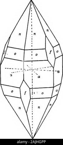 Elementi di mineralogia e di cristallografia e cannello analisi da un punto di vista pratico .. . Foto Stock