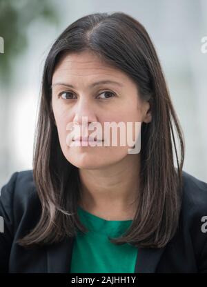 Lisa Nandy lancia la sua campagna per la leadership laburista a Wigan Centro Investimenti a Wigan. Foto di PA. Picture Data: Sabato 4 gennaio 2020. Vedere PA storia politica del lavoro. Foto di credito dovrebbe leggere: Danny Lawson/PA FILO Foto Stock