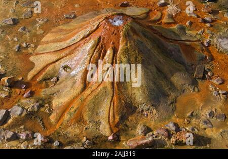 Hot Spring Vulcano Foto Stock