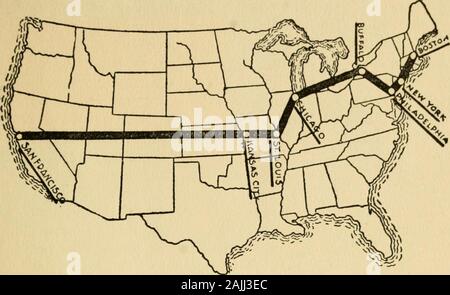 Questo paese del nostro-- Il grande sud-ovest illustrato statistiche di uno splendido territorio, casa dei 280.000 abbonati del Kansas City quotidiana e settimanale ufficiale . teatri, euna nuova sala convegni con la massima seatingcapacity di qualsiasi costruzione di natura simile in theworld. Kansas City ha 18 sistemi e 34 distinctlines delle ferrovie; 217 miglia di strada ferrovie,con trasferimenti universale; 223 miglia di strade pavimentate,52 miglia di viali, 2.199 acri di parchi naturali; andhas l-owest tasso di imposizione di qualsiasi grande città trovanella negli Stati Uniti. È il più grande e migliore ap-sottolineato stock in tempo reale Foto Stock