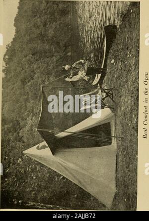 Il libro di campeggio e woodcraft; una guida per chi è in viaggio nel deserto . / WlTKto"r Fig. 2.. Tende e utensili 47 Fig. 3. Foto Stock