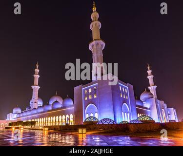 Sheikh Zayed Grande moschea Foto Stock