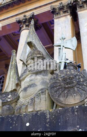 Dettagli esterni di Blenheim Palace, Oxfordshire Foto Stock