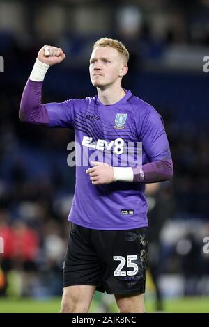 Brighton e Hove, Regno Unito. 04 gen, 2020. Cameron Dawson di Sheffield Mercoledì durante la FA Cup terzo turno match tra Brighton e Hove Albion e Sheffield Mercoledì presso la American Express Community Stadium di Brighton e Hove, in Inghilterra il 4 gennaio 2020. Foto di Dave Peters. Solo uso editoriale, è richiesta una licenza per uso commerciale. Nessun uso in scommesse, giochi o un singolo giocatore/club/league pubblicazioni. Credit: UK Sports Pics Ltd/Alamy Live News Foto Stock