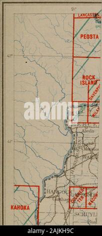 Relazione biennale per il 1913 e 1914; rapporto amministrativo ed economico e carte geologiche . ntrol di queste aree e del quadrangolo Brownfield, inJohnson, Massac, e papa contee, W. S. Gehres, C. R. francese, G. W.Lucas, R. G. Clinite, e S. R. Archer corse 413 miglia di livello primario andestablished 111 banco permanente di marchi, 21 miglia di livello e benchmark 5 essendo in Iowa. Per il controllo degli uccelli, uguaglianza, Brownfield,Marion, Stonefort, Vienna, Merom Oaktown, e Vincennes (Ill.-Ind)quadrangolari e l'Illinois porzione di Golconda e Paducah quad-rangles, a Crawford, Lawre Foto Stock