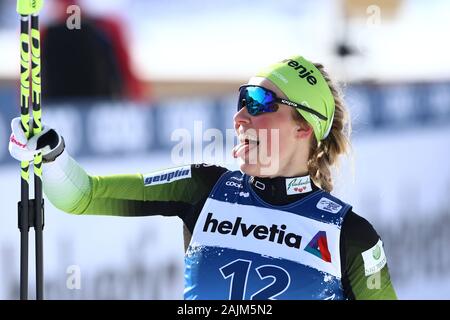 La Val di Fiemme, Italia. 4 gennaio 2020. Anamarija Lampic, SLO in azione durante la Sprint Classic gara evento della FIS Tour de Ski - FIS Cross Country Ski World Cup 2019-20 su Gennaio 4, 2020 in Val di Fiemme, Italia. Foto: Pierre Teyssot/Espa-Images Foto Stock