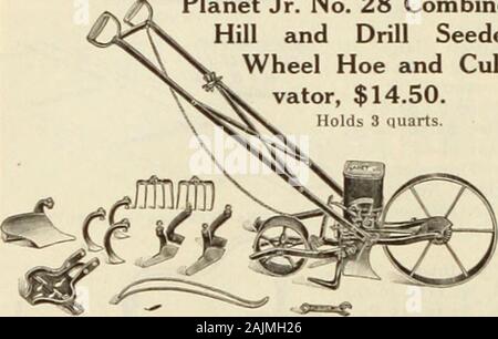 Dreer di giardinieri del mercato all'ingrosso listino prezzi : affidabile i semi di ortaggi, i semi di fiori, giardino requisiti, implementa, insetticidi, etc . Inglese americano e falci letto vegetale Protklilnu l 1.0in scrivere per i prezzi sulla carta di sedano rafia, filo e nastro per invio catalogo degli utensili e degli attrezzi e forniture 30 HENRY A. DREER, 714-716 Chestnut Street, Philadelphia. Pa. pianeta Jr. Farm e attrezzi da giardino due milioni di lavoratori in tutto il mondo testimoniano la durevolezza, economia, di manodopera e di tempo di s-aving advantagesof tutto il pianeta strumenti jr. Essi portare leggeri il lavoro più pesante di pocket-libro. Ovunque youare, qualunque Foto Stock
