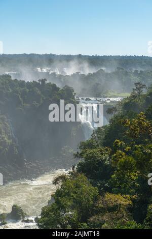 Cascate Iguacu, lato Brasiliano, Parque National de Iguacu, Rio Grande do Sul, Brasile, America Latina Foto Stock