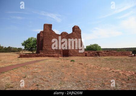 Quarai, chiesa, Salinas Pueblo Missions National Monument, Salinas Valley, Nuovo Messico, STATI UNITI D'AMERICA Foto Stock