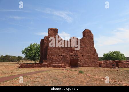 Quarai, chiesa, Salinas Pueblo Missions National Monument, Salinas Valley, Nuovo Messico, STATI UNITI D'AMERICA Foto Stock