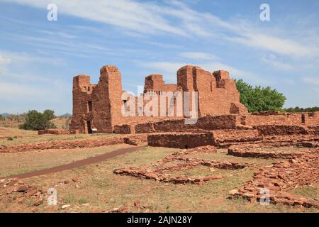 Quarai, chiesa, Salinas Pueblo Missions National Monument, Salinas Valley, Nuovo Messico, STATI UNITI D'AMERICA Foto Stock