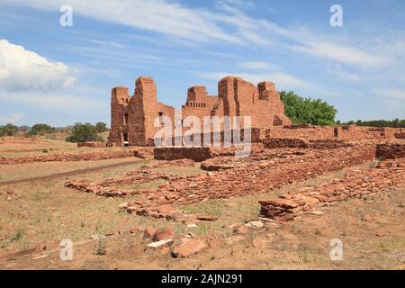 Quarai, chiesa, Salinas Pueblo Missions National Monument, Salinas Valley, Nuovo Messico, STATI UNITI D'AMERICA Foto Stock