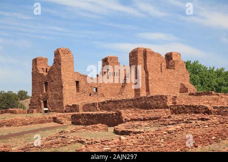 Quarai, chiesa, Salinas Pueblo Missions National Monument, Salinas Valley, Nuovo Messico, STATI UNITI D'AMERICA Foto Stock