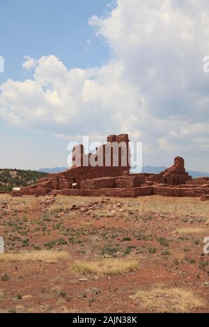 Abo, chiesa, rovine, Salinas Pueblo Missions National Monument, Salinas Valley, Nuovo Messico, STATI UNITI D'AMERICA Foto Stock