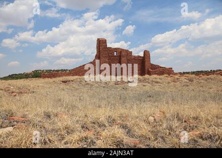 Abo, chiesa, rovine, Salinas Pueblo Missions National Monument, Salinas Valley, Nuovo Messico, STATI UNITI D'AMERICA Foto Stock