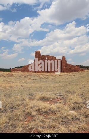 Abo, chiesa, rovine, Salinas Pueblo Missions National Monument, Salinas Valley, Nuovo Messico, STATI UNITI D'AMERICA Foto Stock