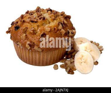 Banana Muffin dado Foto Stock