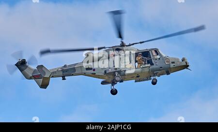 AgustaWestland AW159 Wildcat AH1 elicottero in volo Foto Stock