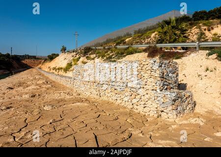 Blocco di roccia parete Foto Stock