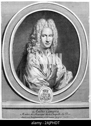 Andre Campra (1660-1744), compositeur francais Foto Stock