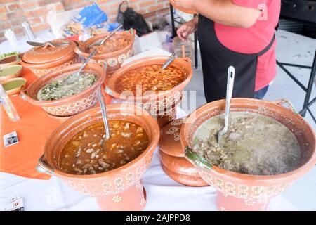 Deliziosi piatti messicani non dallo chef. Guadalajara, Jalisco. Messico Foto Stock