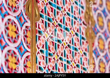 Ornamenti marocchino della città vecchia, Fez, in Marocco Foto Stock