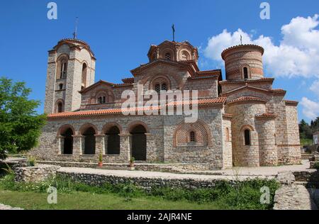 San Clemente chiesa presso il sito Plaosnik a Ohrid, Repubblica di Macedonia del nord Foto Stock