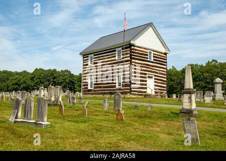 Vecchia Chiesa di registro, 343 Cimitero Road, Schellsburg, PA Foto Stock