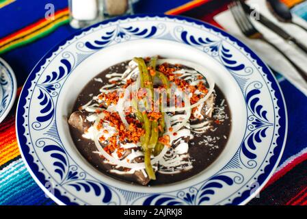 Mole Mexicano, mole poblano ingredienti speziati messicani il cibo tradizionale in Messico Foto Stock