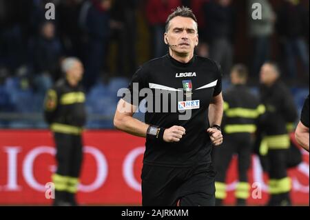 Genova, Italia. 5° gen, 2020. L'arbitro m.irratiduring Genova vs Sassuolo, italiano di calcio di Serie A del campionato Gli uomini a Genova, Italia, 05 Gennaio 2020 - LPS/Danilo Vigo Credito: Danilo Vigo/LP/ZUMA filo/Alamy Live News Foto Stock