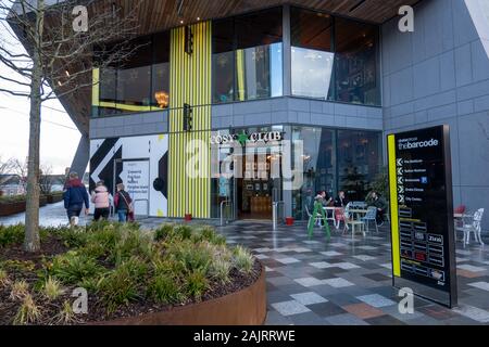 Accogliente Club, il codice a barre, Plymouth Foto Stock